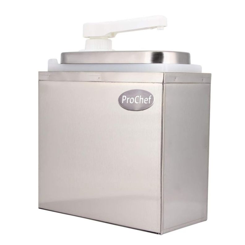 Dispensador de salsa 1x2 Lt. Acero Inoxidable-2