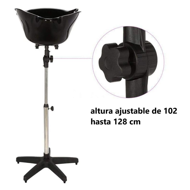Lavapelo Portátil de Pedestal con Depósito de Agua-6