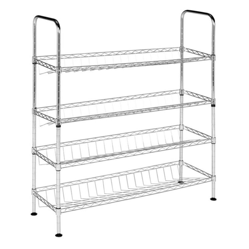 Porta Zapatos 75x25x85 cm. Acero Cromado. Capacidad 80 kg.-2