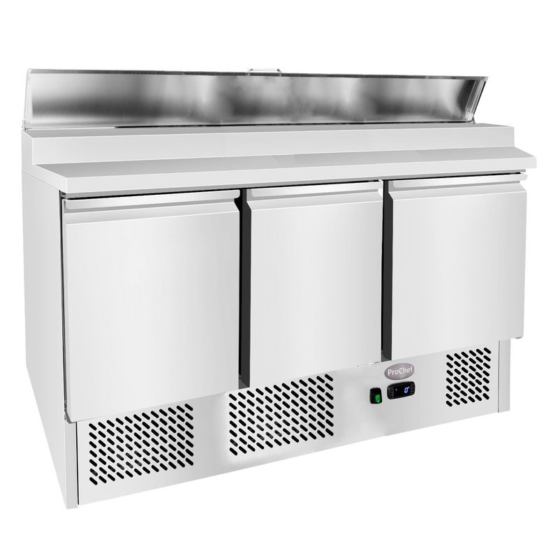 Mesón Refrigerado Pizzero 137 Cm. 380 Lt. Ac.Inox-1
