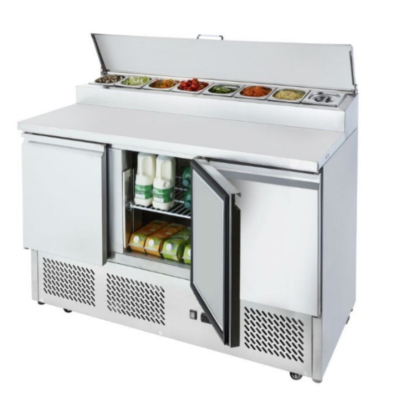 Mesón Refrigerado Pizzero 137 Cm. 380 Lt. Ac.Inox-2