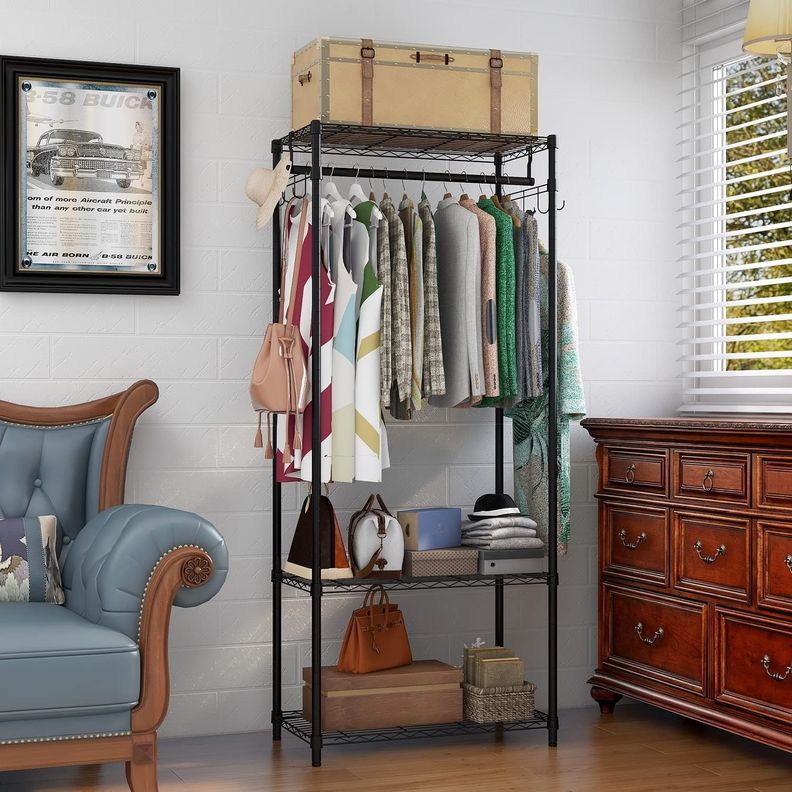 Closet abierto 90x45x180 cm Acero Pintado Cubierta PVC-6