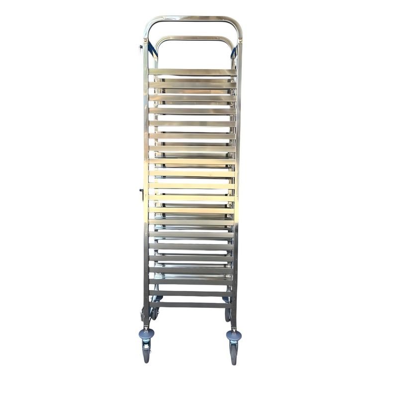 Carro Bandejero Acero Inox. 20 Bandejas Casino 35x45 cm.-3
