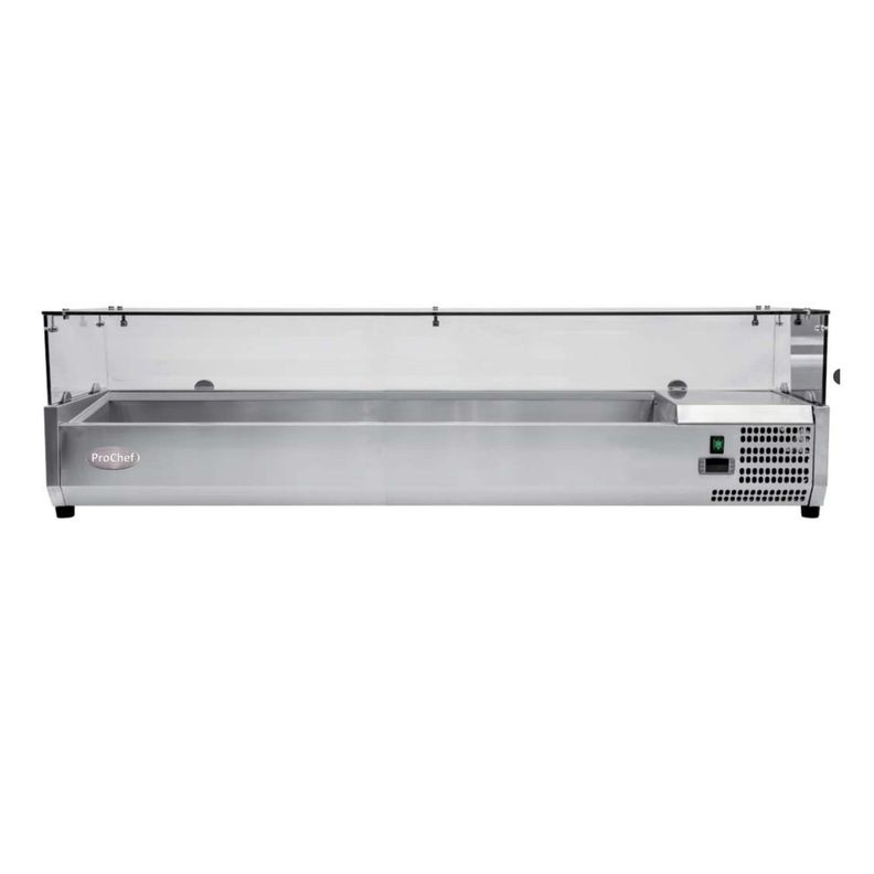 Vitrina Refrigerada Sobremesa 150 cm. Acero Inoxidable-3