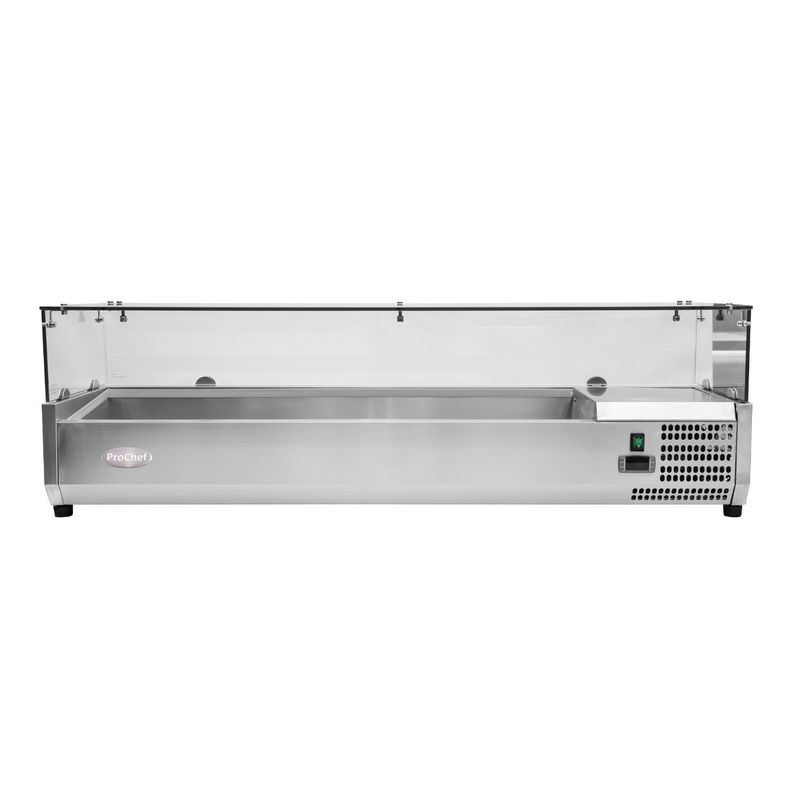 Vitrina Refrigerada Sobremesa 150 cm. Acero Inoxidable-4