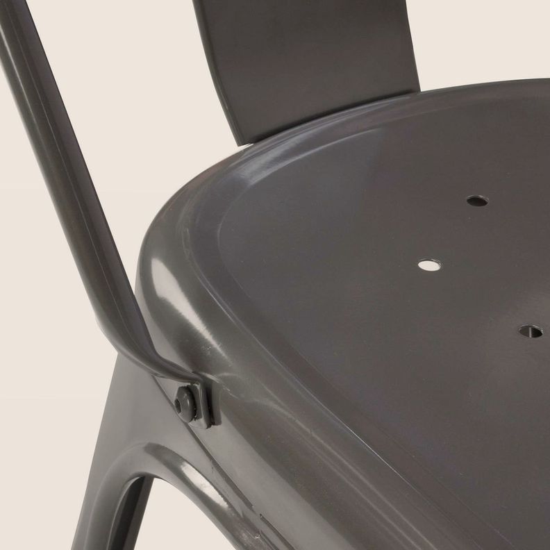 Silla Tolix Gris Gunmetal 1 Unidad-6