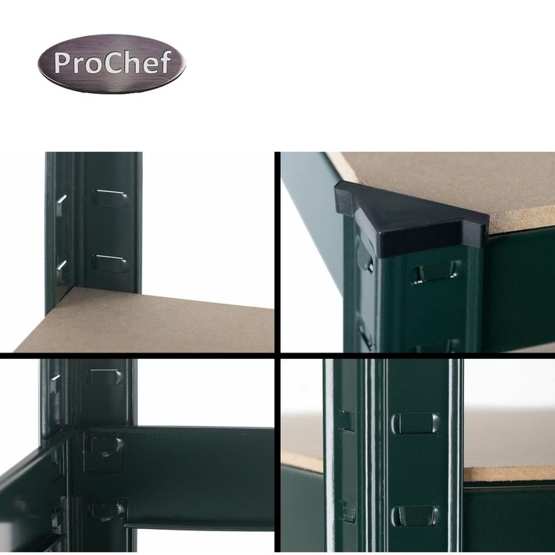 Estante 120x45x180 cm Acero Pintado 5 Band. 1325 Kg-3