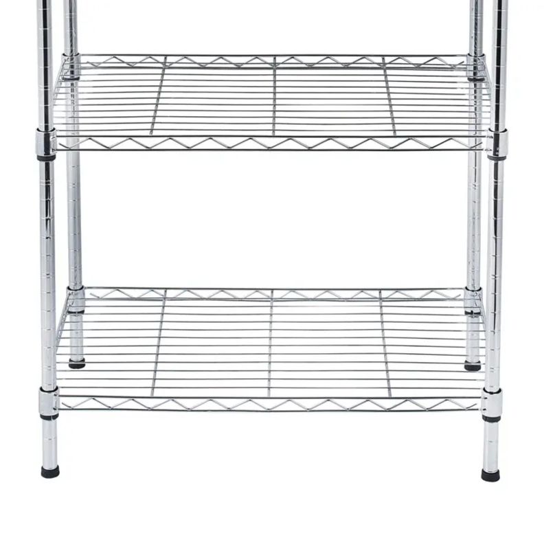 Estante 60x35x150 cm. Acero Cromado ProChef. Capacidad 200 kg.-4