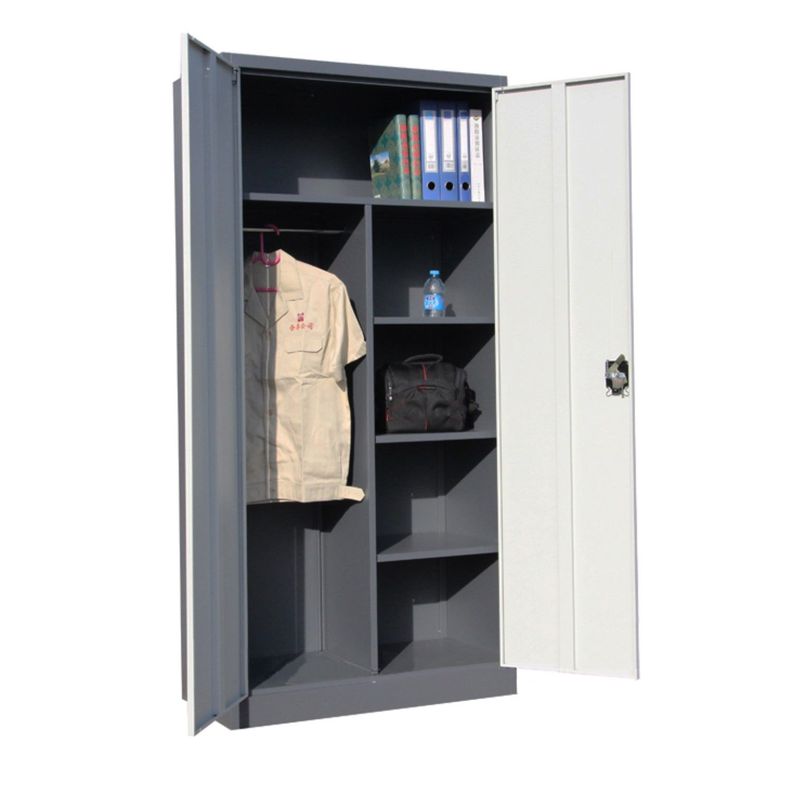 Armario de Acero 90x40x185 cm. 6 Espacios. 2 Cuerpos 2 Puertas-0