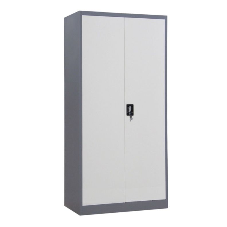 Armario de Acero 90x40x185 cm. 6 Espacios. 2 Cuerpos 2 Puertas-1