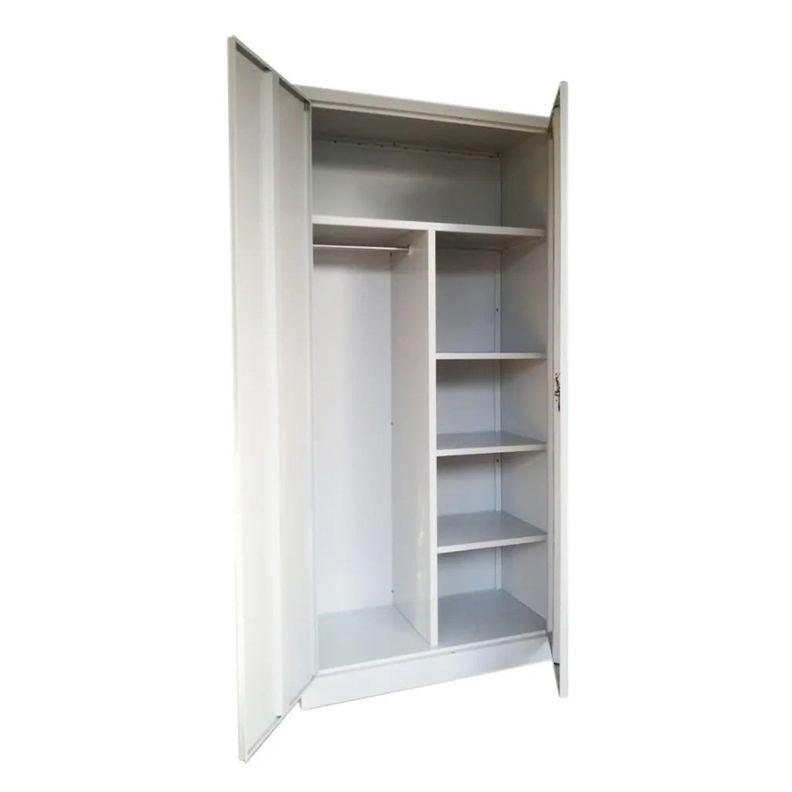 Armario de Acero 90x40x185 cm. 6 Espacios. 2 Cuerpos 2 Puertas-3