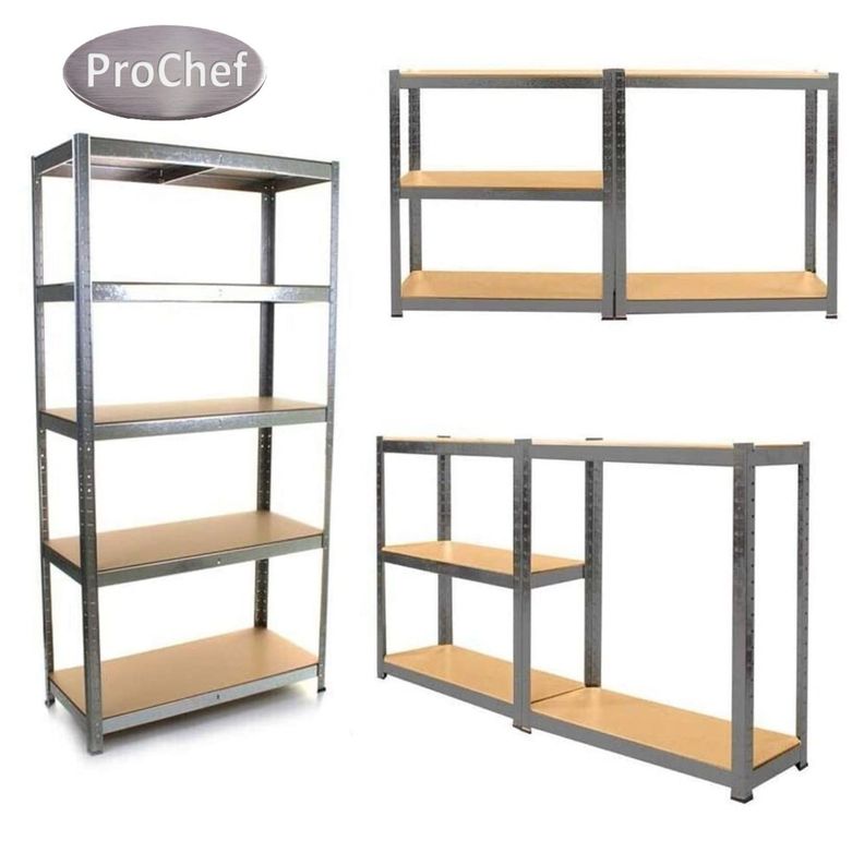 Estante Acero Galvanizado 70x30x150 cm. Cap 875 Kg-3