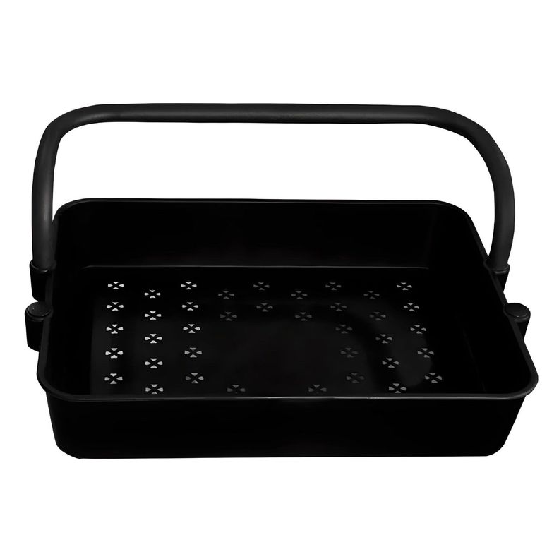 Carro Organizador Multiuso Negro Bandejas Plásticas-5