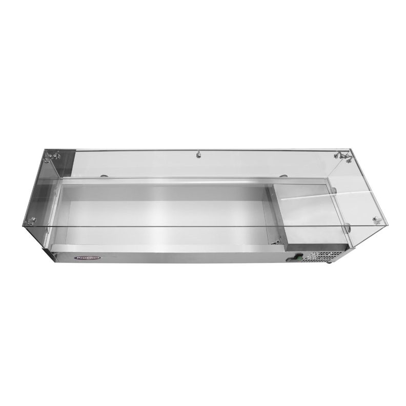 Vitrina Refrigerada Sobremesa 120 cm. Acero Inoxidable-2