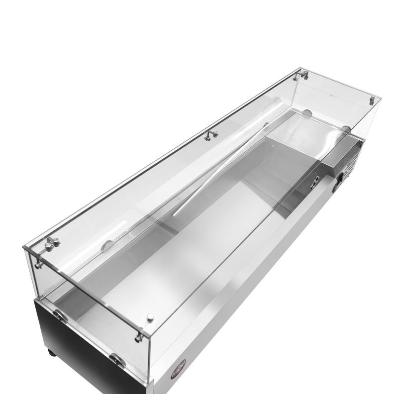 Vitrina Refrigerada Sobremesa 120 cm. Acero Inoxidable-3