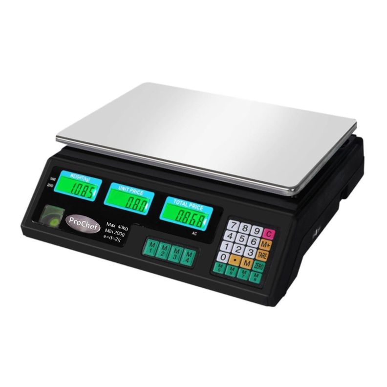 Balanza Pesa Digital 40 Kg x 2 Gr LCD Eléctrica y Batería-0