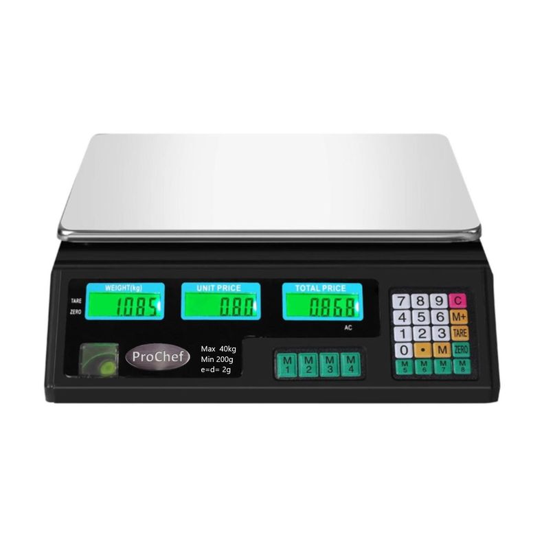 Balanza Pesa Digital 40 Kg x 2 Gr LCD Eléctrica y Batería-1