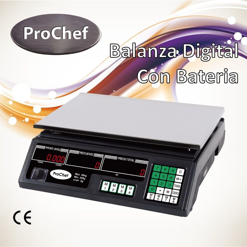 Balanza Pesa Digital 40 Kg x 2 Gr LCD Eléctrica y Batería-7