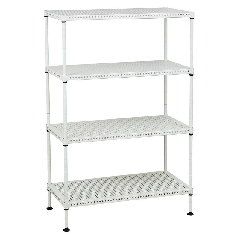 Estante Acero Perforado 4 Bandejas. 60x30x90 cm. Cap. 200 kg-0