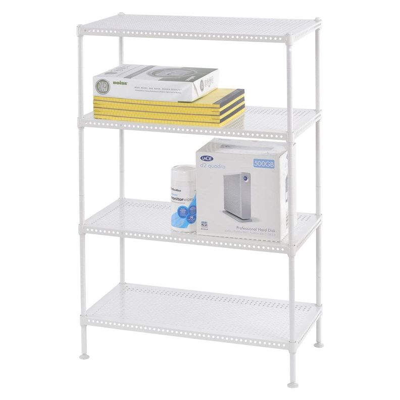 Estante Acero Perforado 4 Bandejas. 60x30x90 cm. Cap. 200 kg-1
