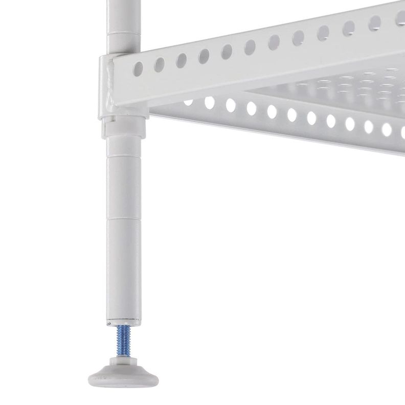 Estante Acero Perforado 4 Bandejas. 60x30x90 cm. Cap. 200 kg-2