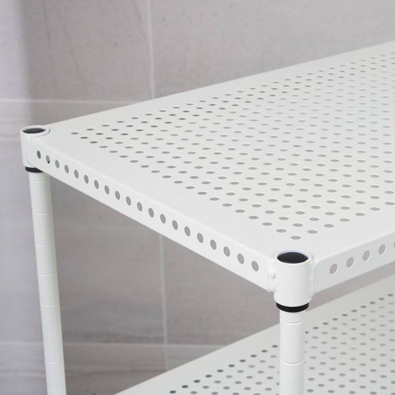 Estante Acero Perforado 4 Bandejas. 60x30x90 cm. Cap. 200 kg-3