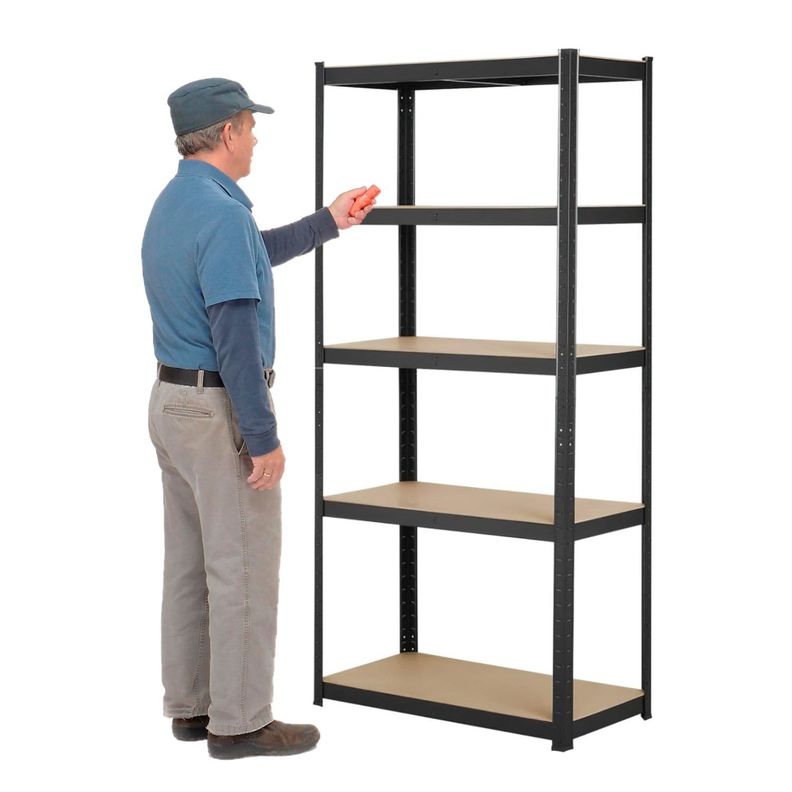 Estante Acero Pintado 90x40x180 cm 5 Band. 875 Kg-0