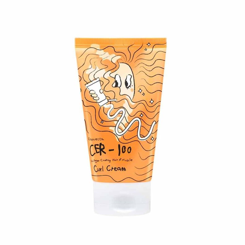 Crema para Rizos Collagen Coating Hair A+ Muscle Curl Cream Blanco
