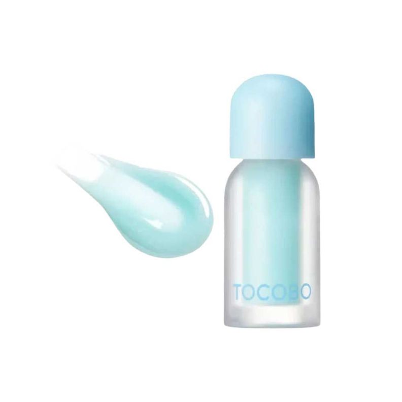 Aceite labial Tocobo azul hielo translucido 00 Glam Max azul claro