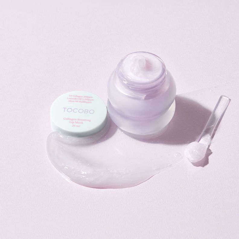 Mascarilla hidratante Tocobo para labios con colágeno vegano-2