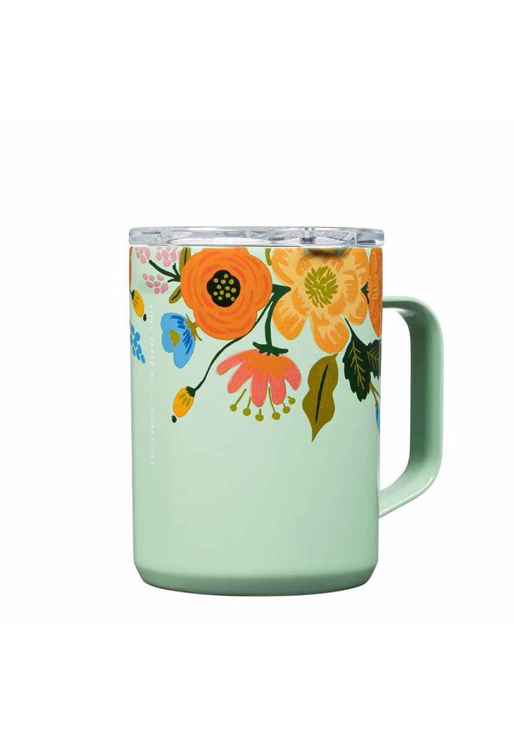 Tazón Térmico Mug 475ml Paper Gloss Mint Lively Floral-0