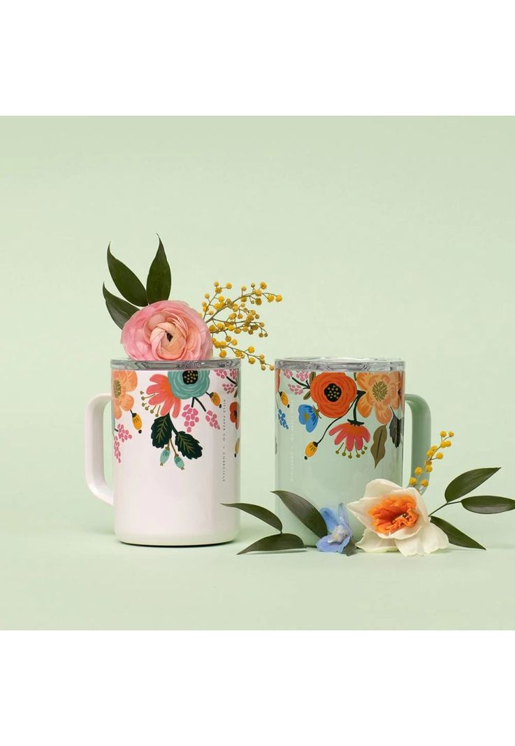 Tazón Térmico Mug 475ml Paper Gloss Mint Lively Floral-1