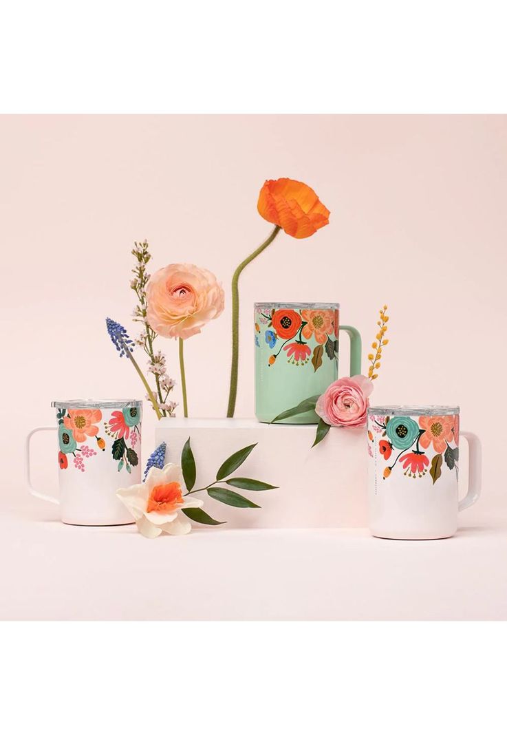 Tazón Térmico Mug 475ml Paper Gloss Mint Lively Floral-2