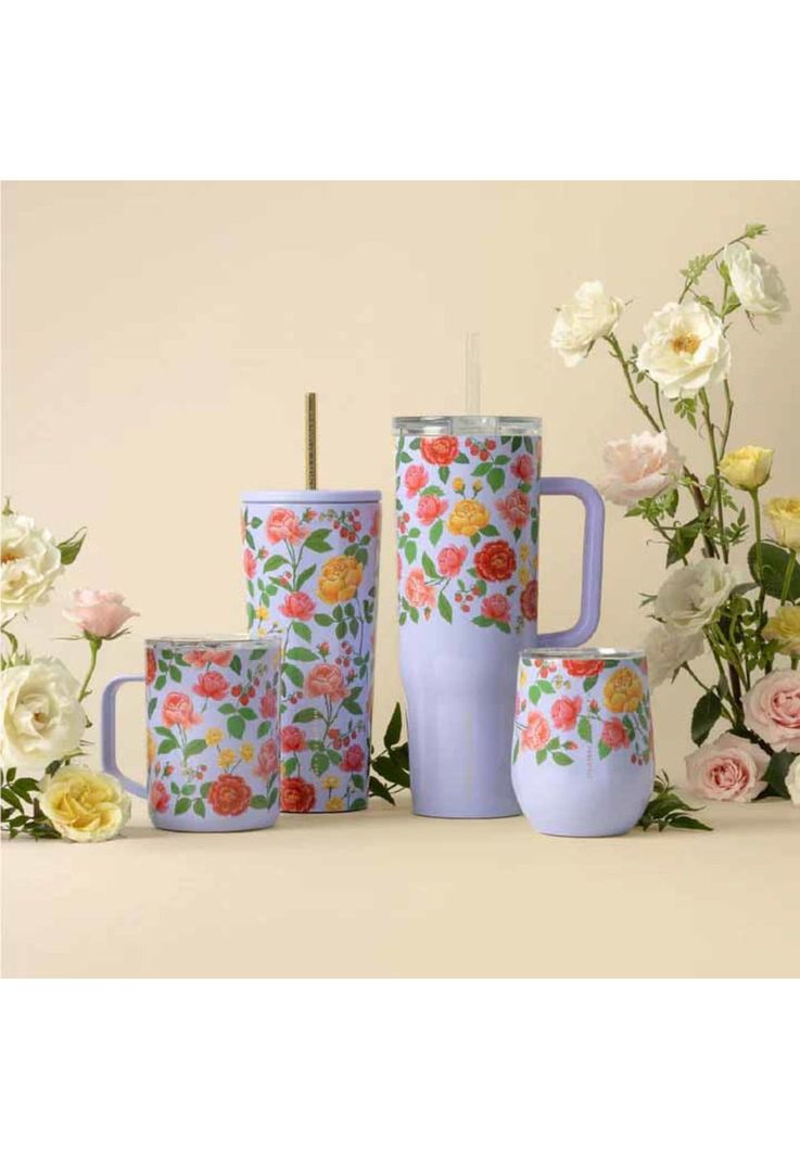 Vaso Térmico Cold Cup 700ml Rifle Paper Roses Purple-7