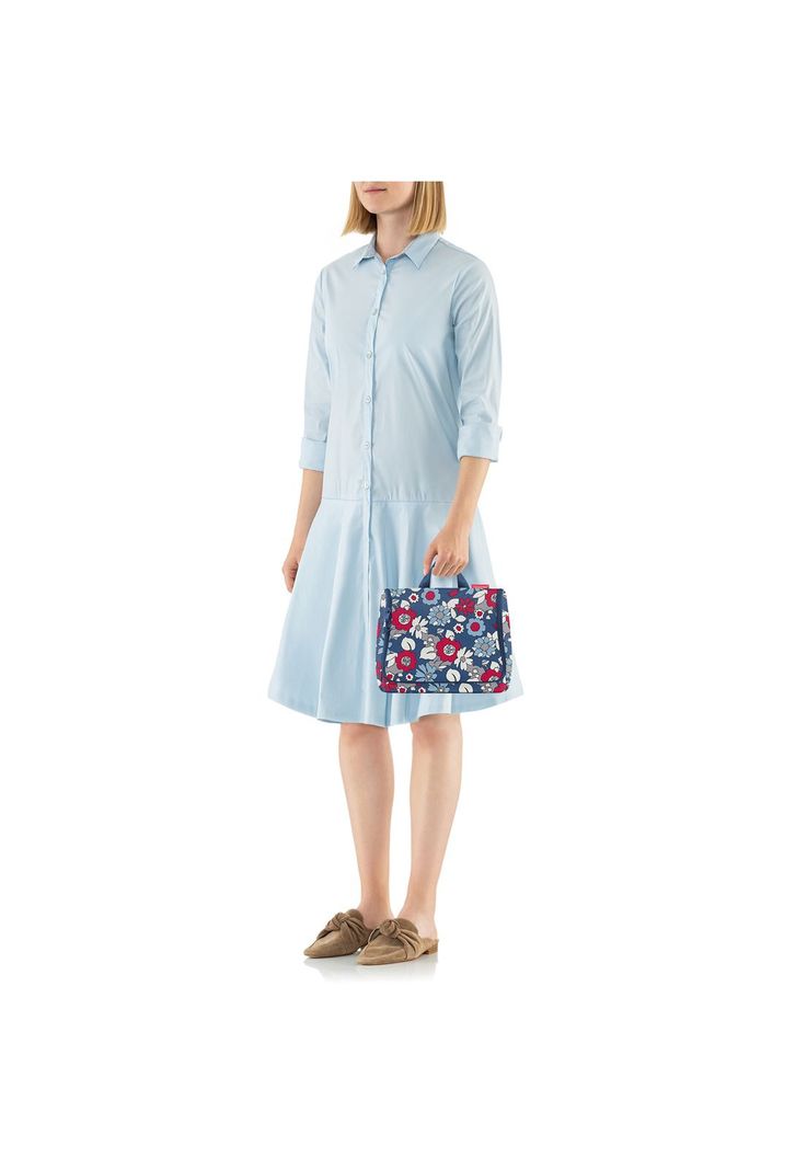 Neceser para colgar toiletbag XL - florist indigo-3