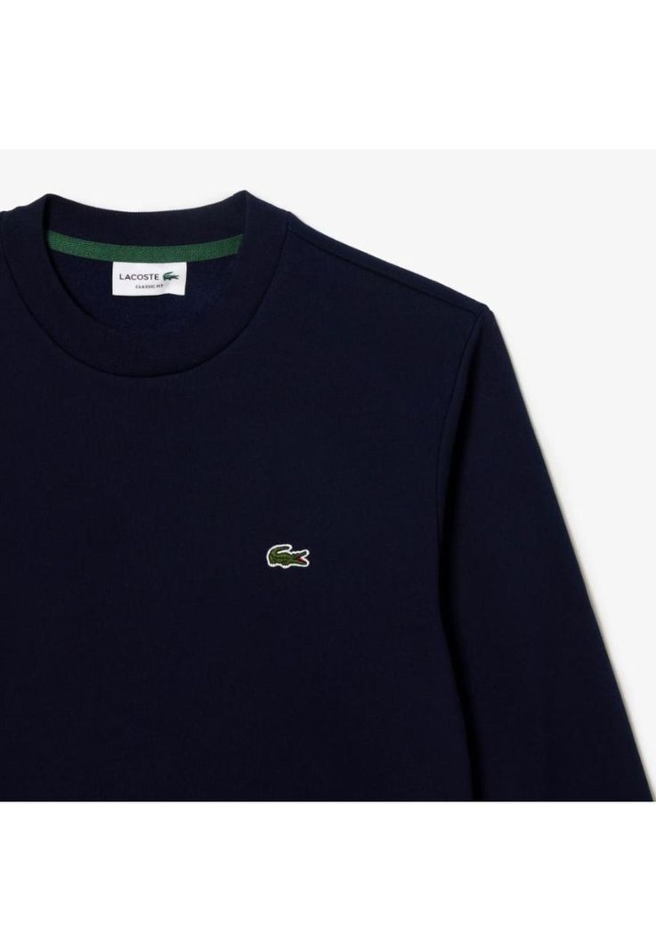 Poleron Cuello Redondo Hombre Lacoste SH9608 Negro-3