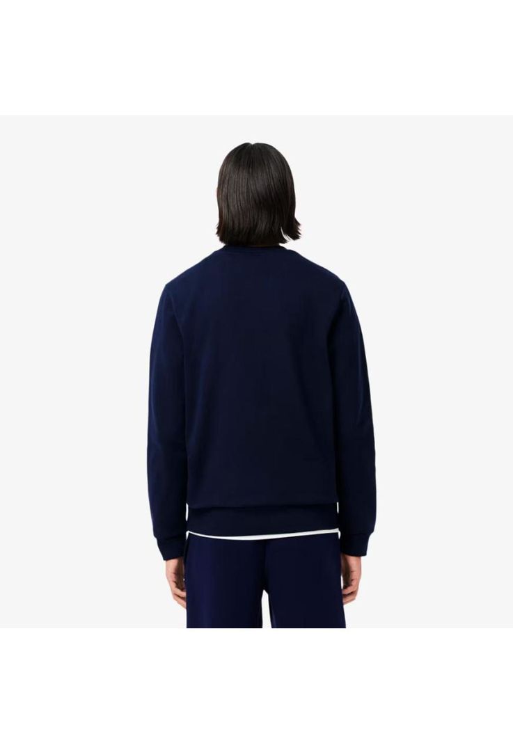 Poleron Cuello Redondo Hombre Lacoste SH9608 Negro-1