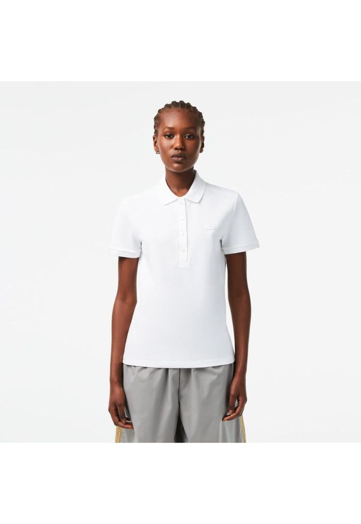 Polera Polo Lacoste PF5462 Mujer Blanco-0