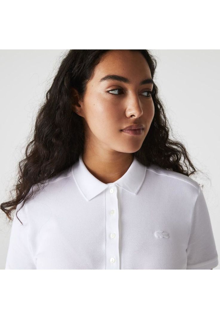 Polera Polo Lacoste PF5462 Mujer Blanco-4