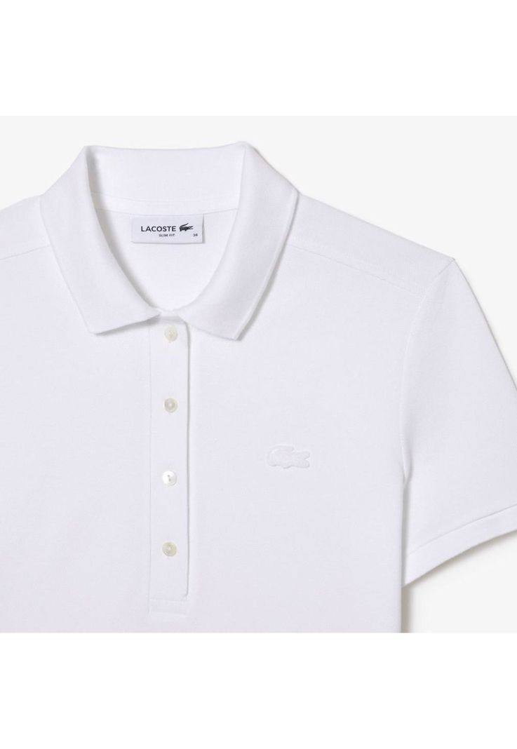 Polera Polo Lacoste PF5462 Mujer Blanco-5