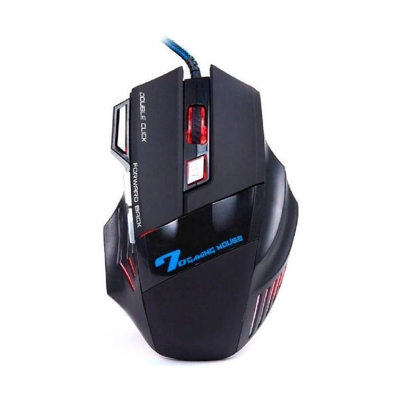 Mouse Gamer Weibo X7 3200DPI Ergonómico Iluminado-0