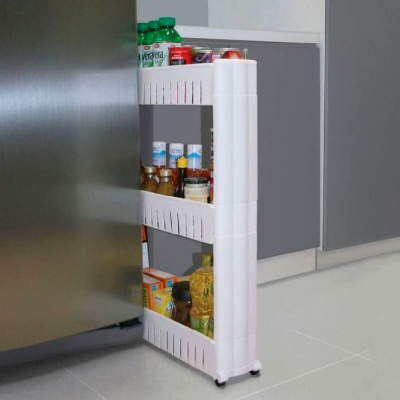 Rack Organizador con Ruedas 3 Niveles 54x13x72cm-2