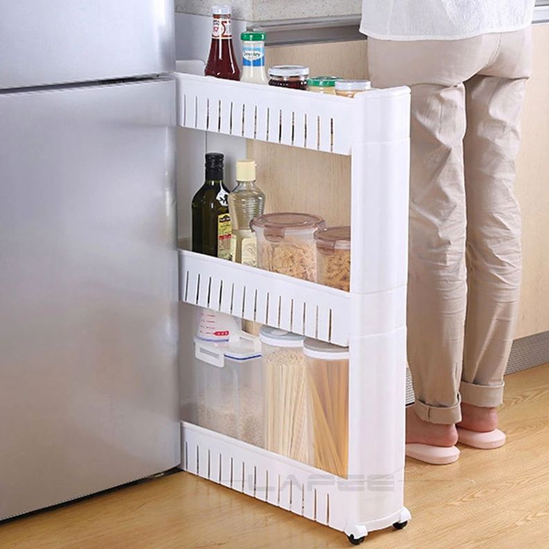 Rack Organizador con Ruedas 3 Niveles 54x13x72cm-4