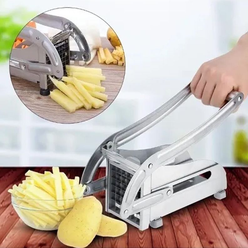 Picador Cortador de Papas Fritas Acero-3