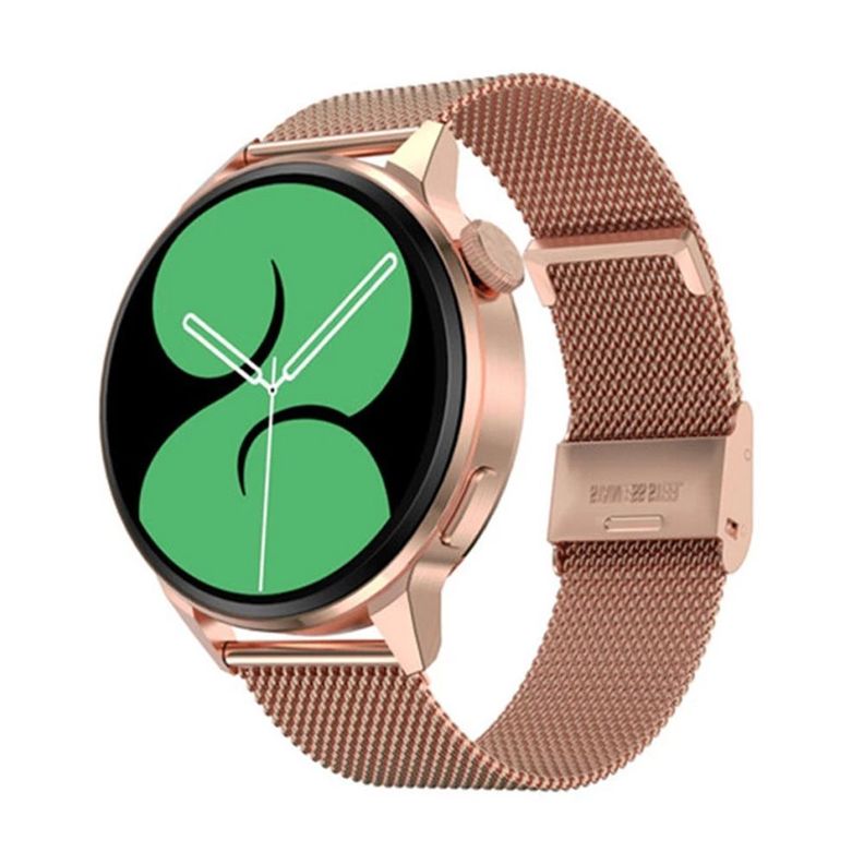 Reloj inteligente Smartwatch DT4+ dorado metal-0