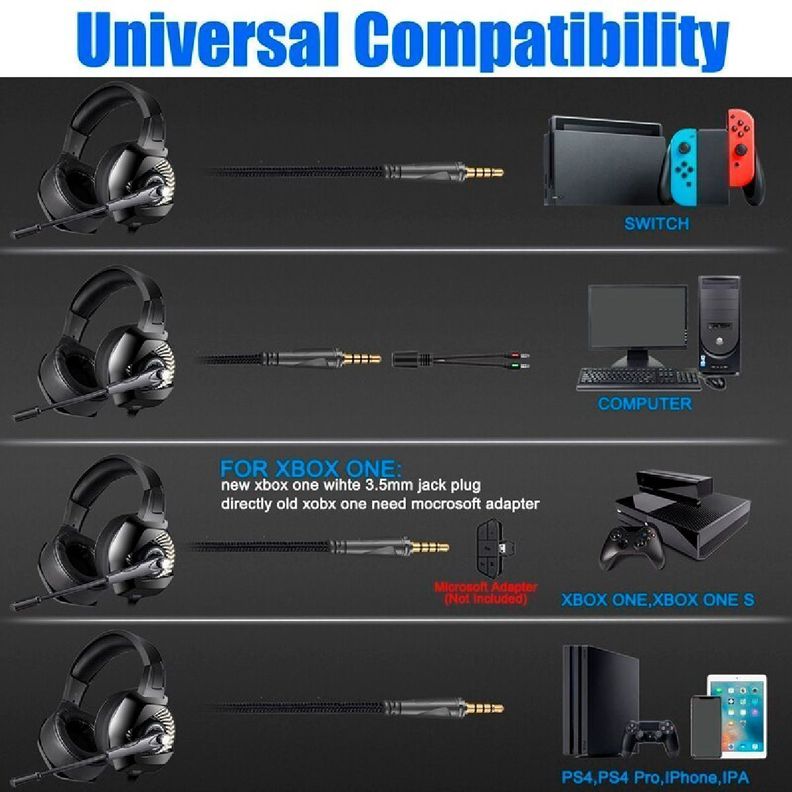 Audifonos Gamer Onikuma K6 Black Blue-3