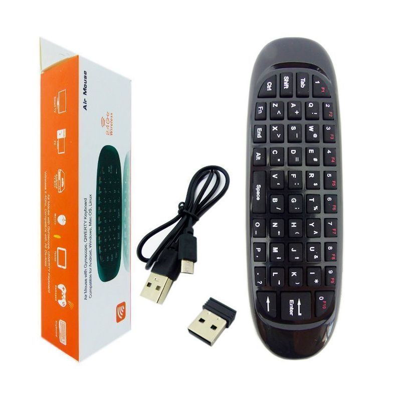AirMouse Teclado Smart TV PC Smartphone Recargable-0