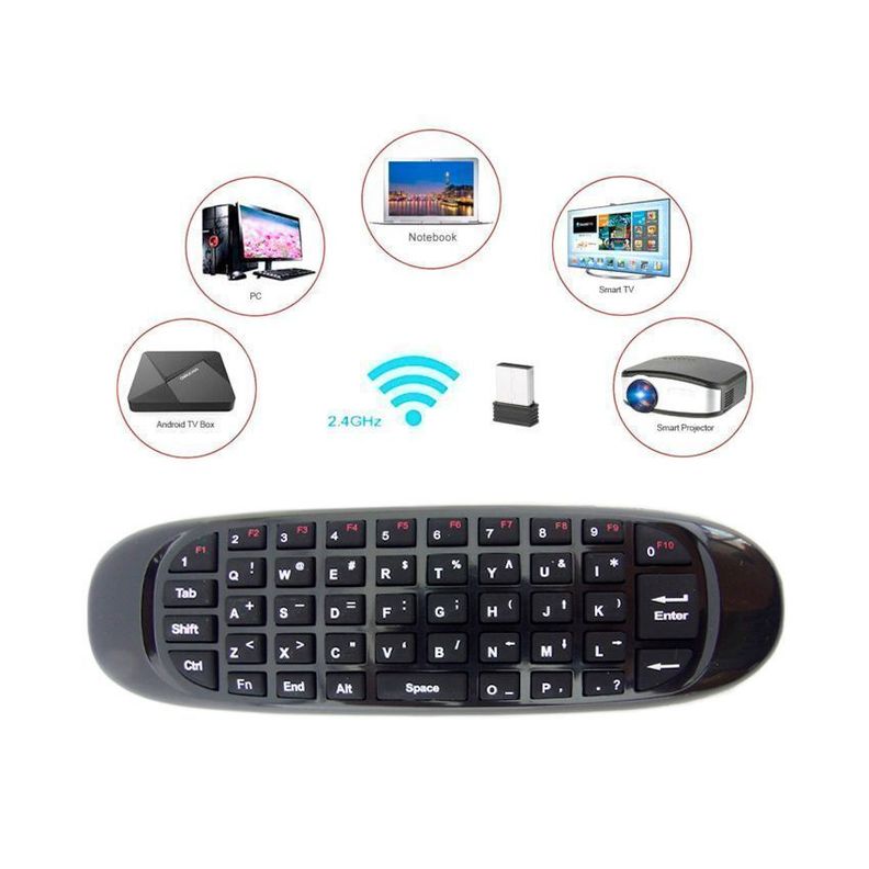 AirMouse Teclado Smart TV PC Smartphone Recargable-3