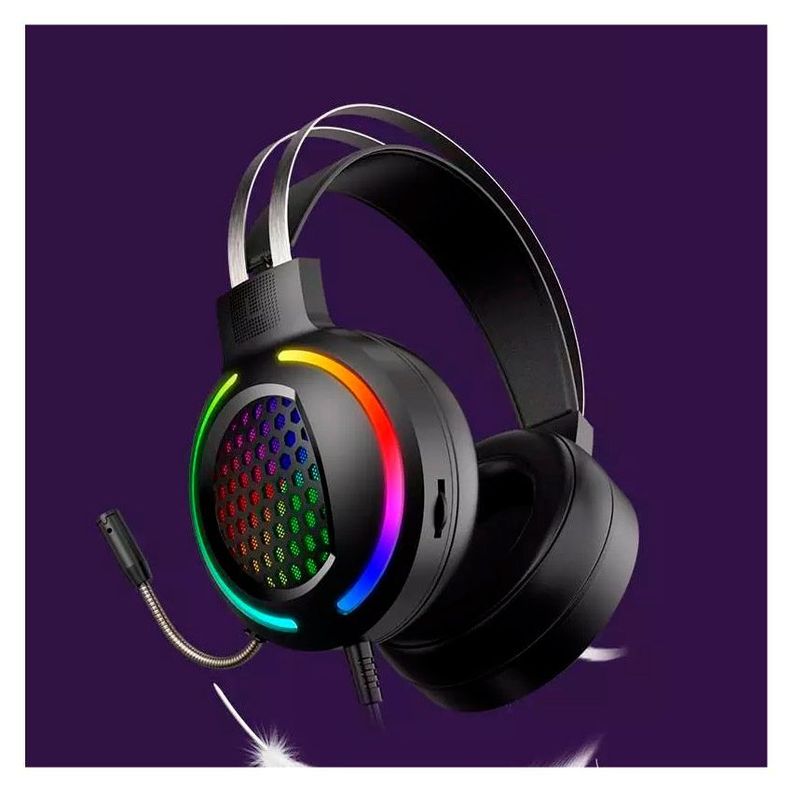 Audifonos Gamer Friwol RGB USB Para PC 7.1 Negro-1