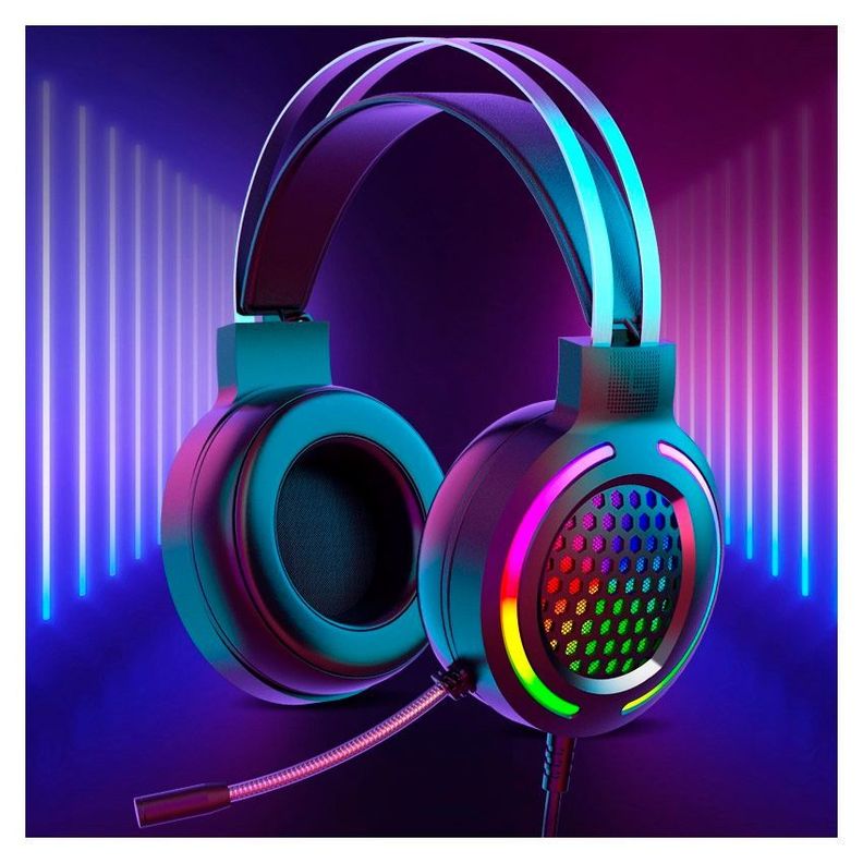 Audifonos Gamer Friwol RGB USB Para PC 7.1 Negro-2